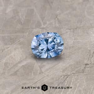 A blue Montana sapphire in our "Orion" oval design