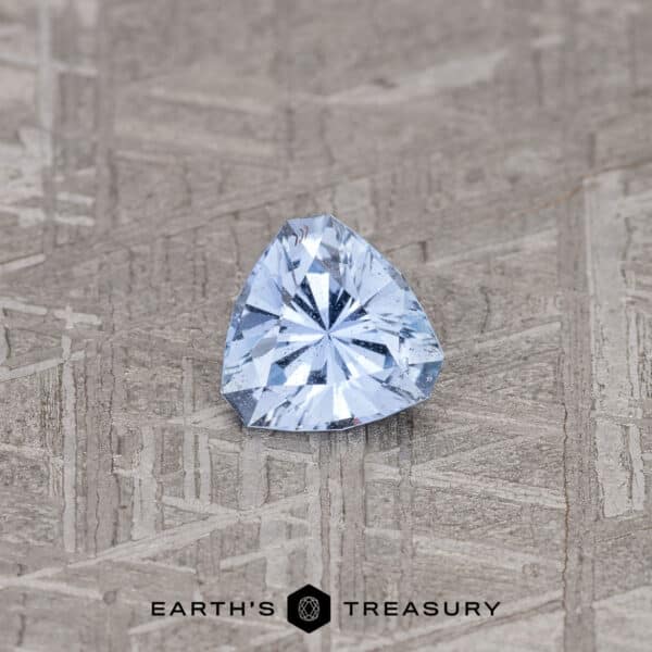 1.10-Carat Light Violet Blue Madagascar Sapphire A blue Madagascar sapphire in our "Triptych" trillion design