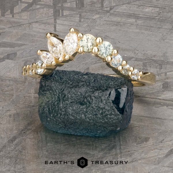 The "Melisani" band in 14k yellow gold The "Melisani" band in 14k yellow gold