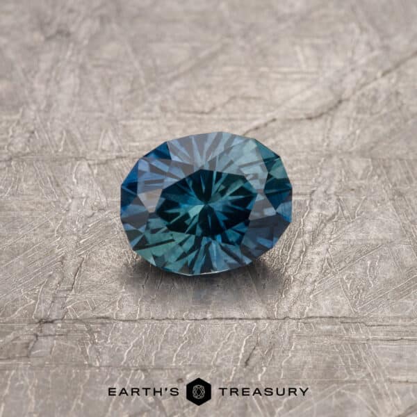 2.01-Carat Blue-Teal Particolored  Montana Sapphire (Heated)