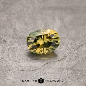 1.44-Carat Yellow-Green Particolored Australian Sapphire (Heated)