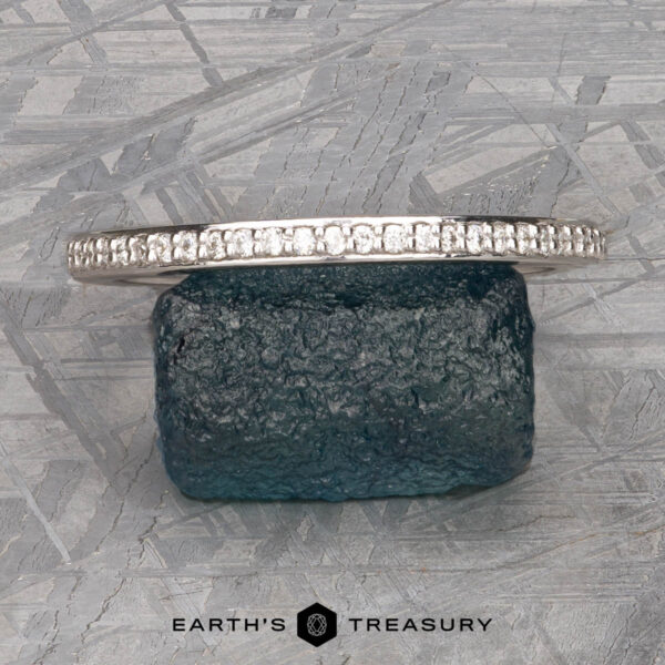 The Straight "Grace" Band in 14k white gold The Straight "Grace" Band in 14k white gold