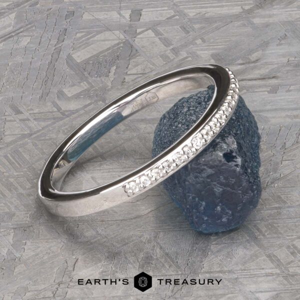 The Straight "Grace" Band in 14k white gold The Straight "Grace" Band in 14k white gold