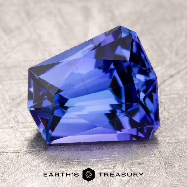 3.33-Carat Unheated Tanzanite (Zoisite) 3.33-Carat Violet Unheated Tanzanite (Zoisite)