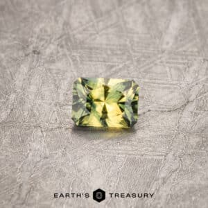 0.70-Carat Yellow-Green Particolored Australian Sapphire (Heated)