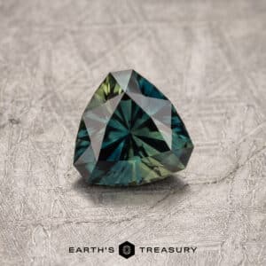 1.54-Carat Rich Teal-Green Particolored Australian Sapphire (Heated)