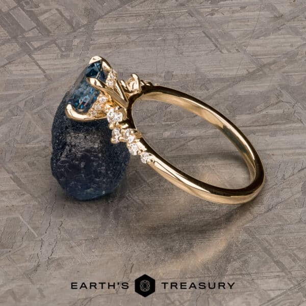The "Catarina" in 14k yellow gold with 1.64-Carat Montana Sapphire