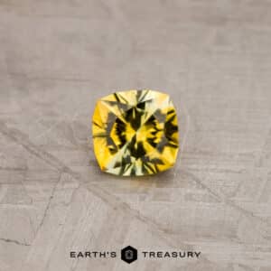 0.78-Carat Yellow-Gold Particolored Montana Sapphire (Heated)
