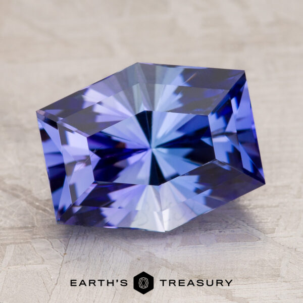 5.01-Carat Unheated Tanzanite (Zoisite) 5.01-Carat Violet Unheated Tanzanite (Zoisite)