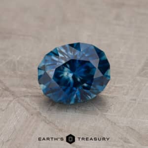 1.44-Carat Rich Blue-Medium Blue Particolored Montana Sapphire (Heated)