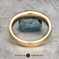 The "Caspian" ring in 18k yellow gold with deep blue sapphires