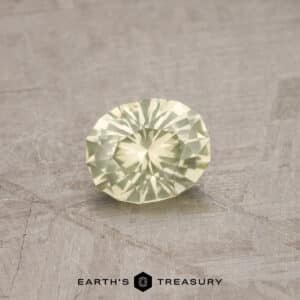 0.88-Carat Light Yellow Montana Sapphire