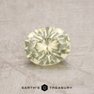 0.88-Carat Light Yellow Montana Sapphire