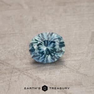 0.74-Carat Aqua Blue Montana Sapphire