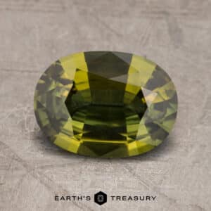 2.27-Carat Olive Green Sapphire (Heated)