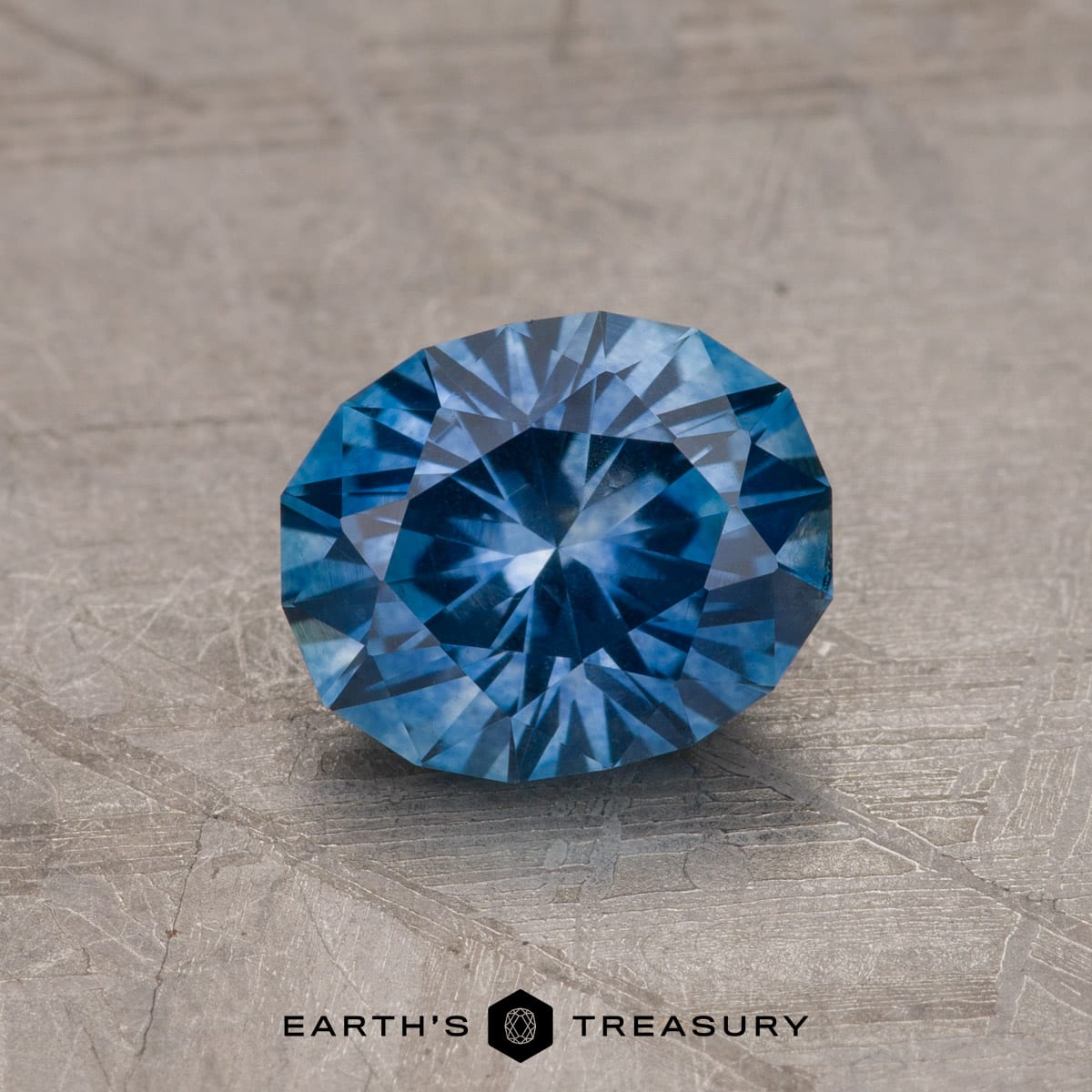 RARE ★ SAPHIR BLEU VERT D'AUSTRALIE : 6.3 mm x 3.8 mm
