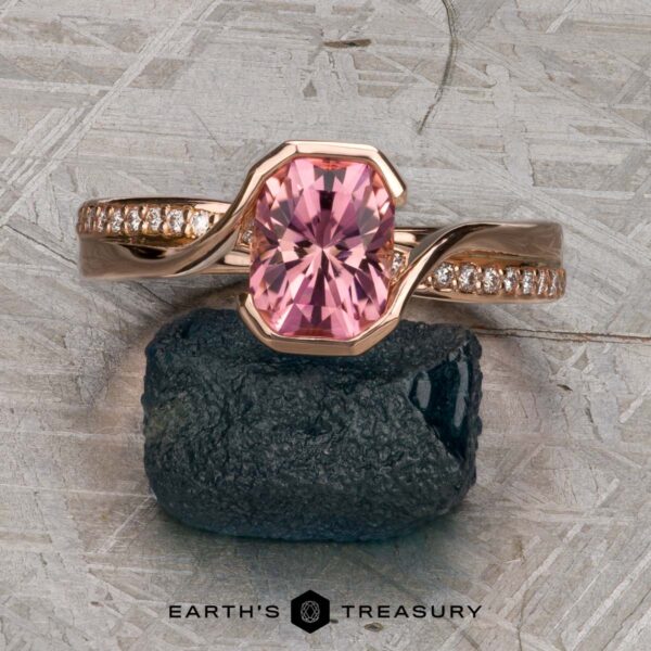 The "Faye" Ring in 14k rose gold with 1.50-carat Tourmaline The "Faye" Ring in 14k rose gold with 1.50-carat Tourmaline