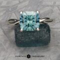 The Lynet ring in platinum with 3.21-carat Montana sapphire