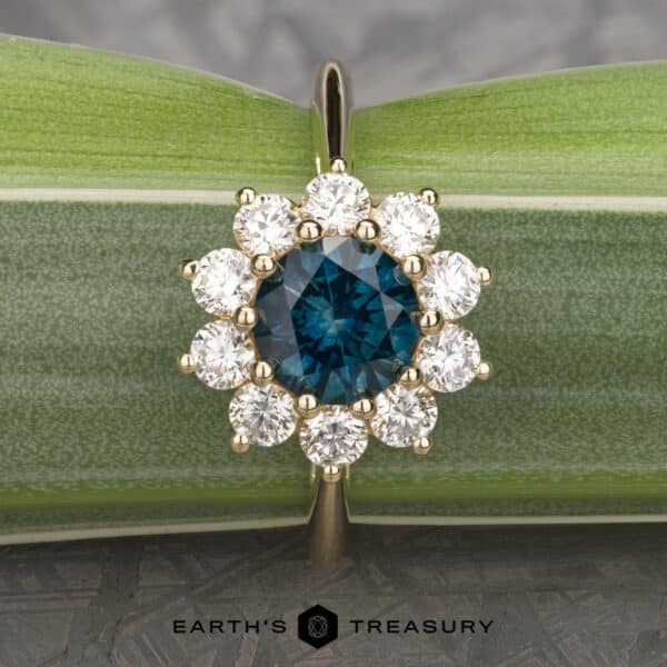 The Theodora ring in 14k yellow gold with 1.84-carat Montana sapphire