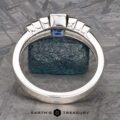 The Apollo ring in platinum with 0.60-carat Montana sapphire