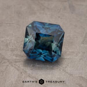 1.74-Carat Blue-Teal Particolored Sapphire