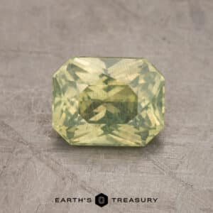 1.62-Carat Greenish Yellow Sapphire