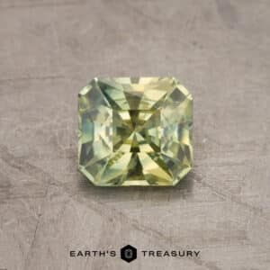 1.33-Carat Greenish Yellow Sapphire