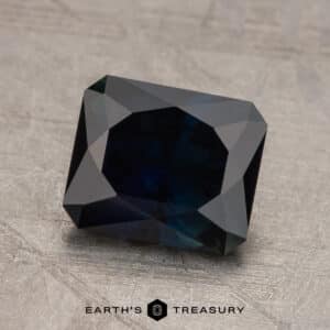2.11-Carat Near Black Australian Sapphire (Heated)