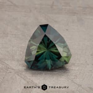 1.33-Carat Deep Blue-Green Particolored Australian Sapphire (Heated)