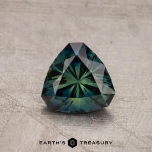 1.32-Carat Deep Blue-Green Particolored Australian Sapphire (Heated)
