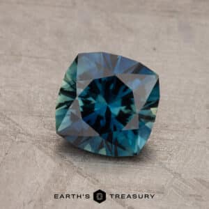 1.77-Carat Peacock-Teal Particolored Australian Sapphire (Heated)
