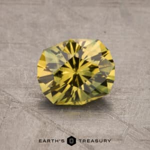 1.51-Carat Gold-Green Particolored Australian Sapphire (Heated)