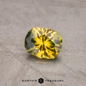0.95-Carat Gold-Green Particolored Australian Sapphire (Heated)