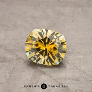 1.38-Carat Yellow-Gold Particolored Montana Sapphire (Heated)