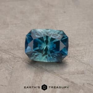 1.31-Carat Blue-Teal Particolored Montana Sapphire (Heated)