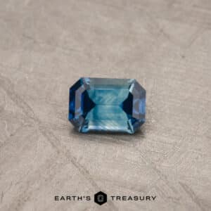 0.56-Carat Teal-Blue Particolored Montana Sapphire (Heated)