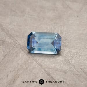 0.55-Carat Teal-Blue Particolored Montana Sapphire (Heated)