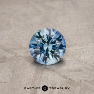 1.09-Carat Aqua-Blue Particolored Montana Sapphire (Heated)