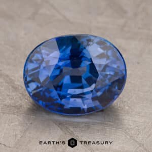 5.21-Carat Rich Blue Ceylon Sapphire (Heated)