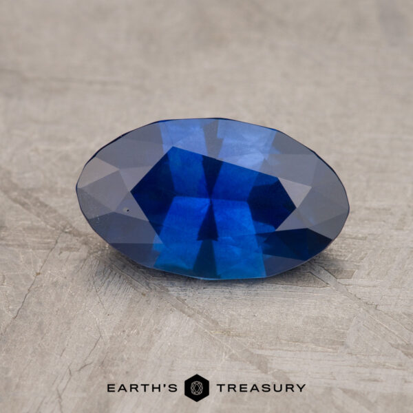 1.53-Carat Deep Blue Ceylon Sapphire (Heated) 1.53-Carat Deep Blue Ceylon Sapphire (Heated)