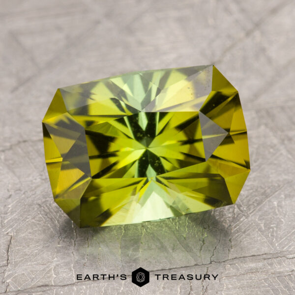 3.28-Carat Bright Lime Green California Tourmaline 3.28-Carat Bright Lime Green California Tourmaline