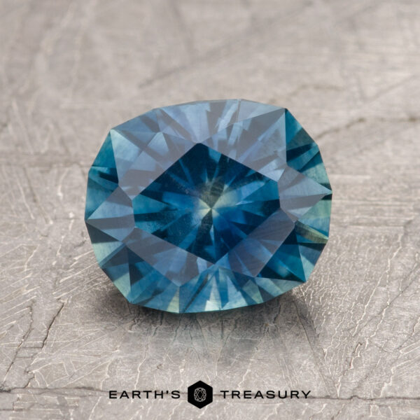 2.12-Carat Rich Teal-Yellow Particolored Montana Sapphire (Heated) 2.12-Carat Rich Teal-Yellow Particolored Montana Sapphire (Heated)
