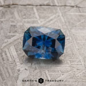 1.64-Carat Deep Blue Montana Sapphire