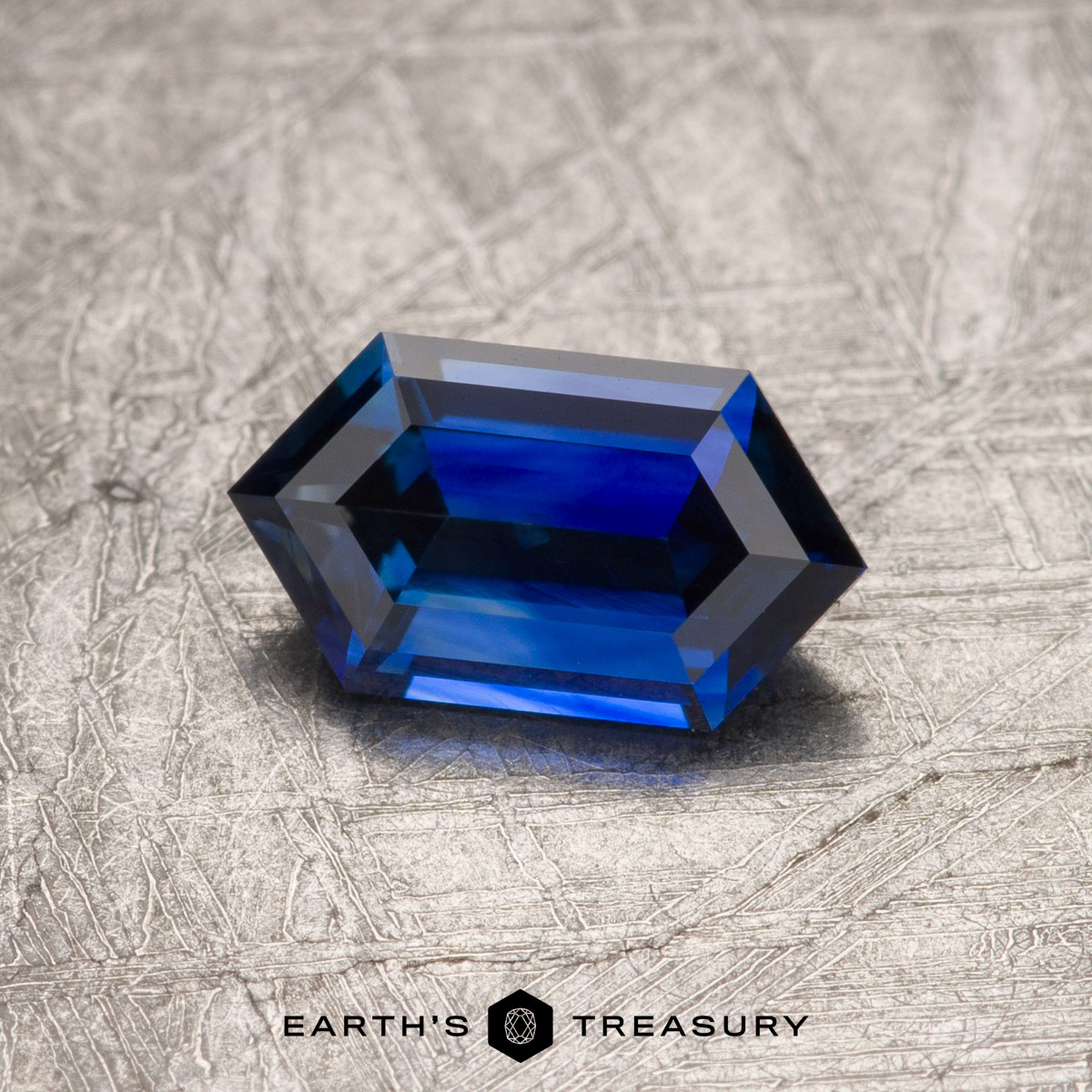 PIERRE PRÉCIEUSE NATURELLE RARE saphir bleu de Ceylan en forme de poire