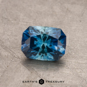 1.23-Carat Blue-Teal Particolored Montana Sapphire (Heated)