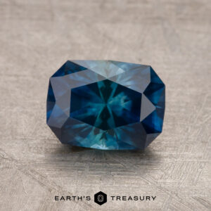 1.76-Carat Rich Blue-Teal Particolored Montana Sapphire (Heated)