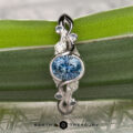The "Cassia" ring in 14K white gold with 0.96-carat Montana sapphire