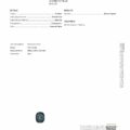 JM1229L GIA Report for a 2.47 ct step-cut, transparent greenish blue natural spinel with no evidence of heating. Gemstone image shown below.