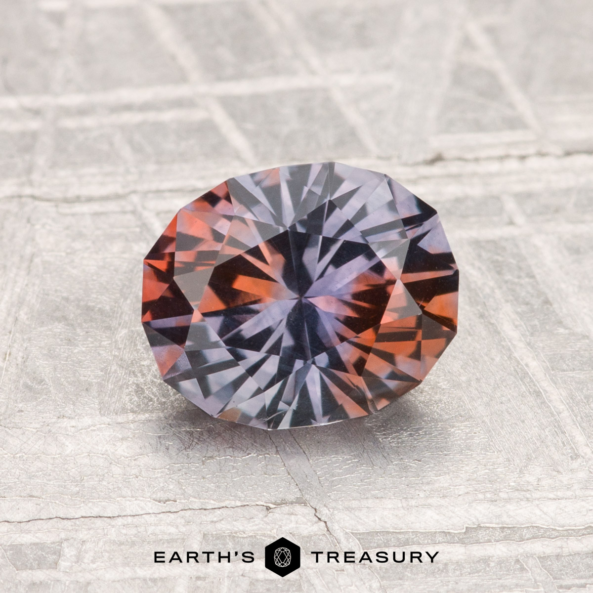 1.58-Carat Purple-Orange Particolored Montana Sapphire (Heated