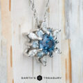 The "Blizzard" pendant in platinum with 2.15-Carat Montana Sapphire
